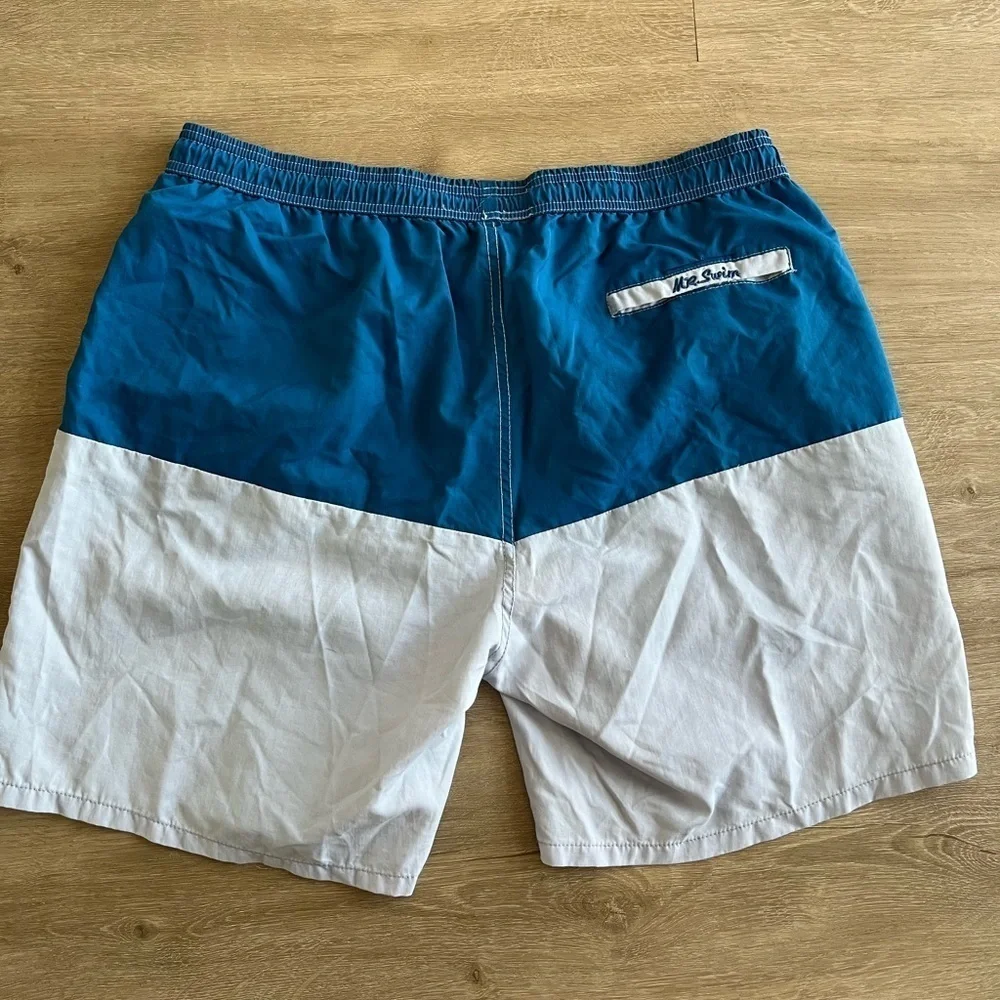 Mr Swim Blue Swim Trunks Mens XXlarge